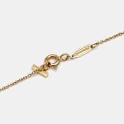 Pre Owned Tiffany & Co. T Smile 18k Yellow Gold Large Necklace