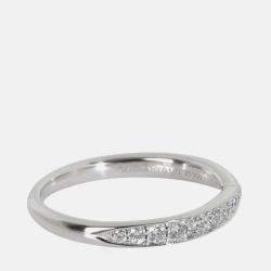 Pre Owned Tiffany & Co. Harmony Band Platinum Harmony Band EU 47.5