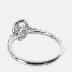 Pre Owned Tiffany & Co. 0.54 ct Pear Diamond Soleste Engagement Ring EU 50