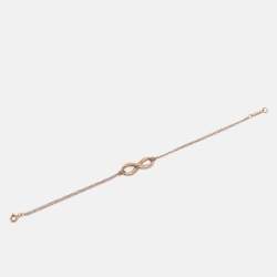 Pre Owned Tiffany & Co. Infinity 18k Yellow Gold Chain Bracelet