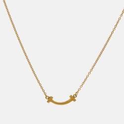 مملوكة مسبقًا قلادة تيفاني & كو. تي سمايل ذهب أصفر عيار 18 نموذج صغير