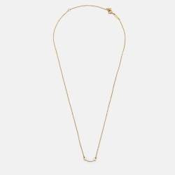 مملوكة مسبقًا قلادة تيفاني & كو. تي سمايل ذهب أصفر عيار 18 نموذج صغير