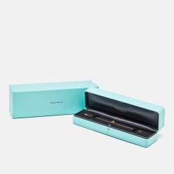 Pre Owned Tiffany & Co. Open Heart 18k Rose Gold Charm Bracelet