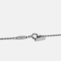 Pre Owned Tiffany & Co. T1 Narrow Circle Diamonds 18k White Gold Necklace