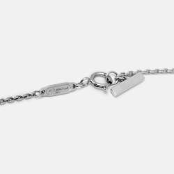 Pre Owned Tiffany & Co. T1 Narrow Circle Diamonds 18k White Gold Necklace