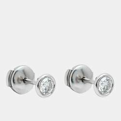 Pre Owned Tiffany & Co. Diamond by the Yard Platinum Earrings