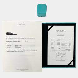 مملوكة مسبقًا Tiffany & Co. Platinum 0.76 ct Round Brilliant Diamond Engagement Ring EU 58.5