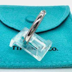 مملوكة مسبقًا Tiffany & Co. Platinum Together Milgrain Band Ring 61