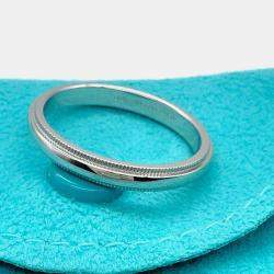 مملوكة مسبقًا Tiffany & Co. Platinum Together Milgrain Band Ring 61