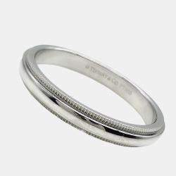 مملوكة مسبقًا Tiffany & Co. Platinum Together Milgrain Band Ring 61