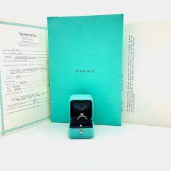 Pre Owned Tiffany & Co. Channel Set Round Diamond 0.74 Ct  Engagement Ring EU 49