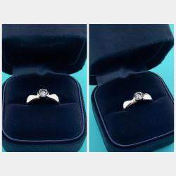 Pre Owned Tiffany & Co. Etoile Platinum, 0.56 Ct Diamond Ring EU 51