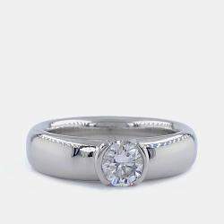 Pre Owned Tiffany & Co. Etoile Platinum, 0.56 Ct Diamond Ring EU 51