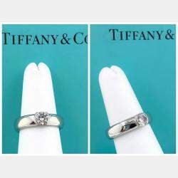 Pre Owned Tiffany & Co. Etoile Platinum, 0.56 Ct Diamond Ring EU 51