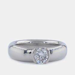 Pre Owned Tiffany & Co. Etoile Platinum, 0.56 Ct Diamond Ring EU 51