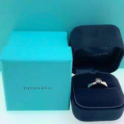 Pre Owned Tiffany & Co. Etoile Platinum, 0.56 Ct Diamond Ring EU 51