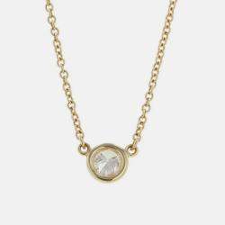 Pre Owned Tiffany & Co. Diamonds By The Yard 18K Yellow Gold Diamond Necklace