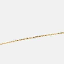 Pre Owned Tiffany & Co. Elsa Peretti Open Heart 18k Yellow Gold Necklace