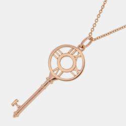 Pre Owned قلادة تيفاني & كو. "أتلس" ذهب وردي عيار 18 وألماس