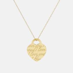 Pre Owned Tiffany & Co. Tiffany Notes 18k Yellow Gold Necklace