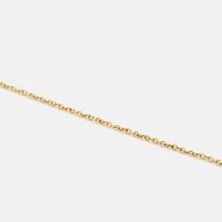 Pre Owned Tiffany & Co. L.O.V.E. Letters Diamond 18k Yellow Gold Necklace
