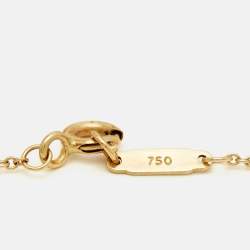 Pre Owned Tiffany & Co. L.O.V.E. Letters Diamond 18k Yellow Gold Necklace