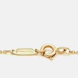 Pre Owned Tiffany & Co. L.O.V.E. Letters Diamond 18k Yellow Gold Necklace