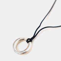 Pre Owned قلادة تيفاني & كو. "إلسا بيرتي" دلاية فضة عيار 925 سلسلة سيفيلاينا