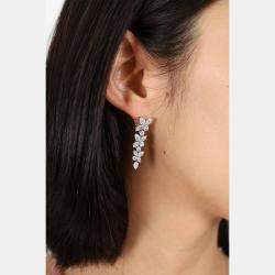 مملوكة مسبقًا أقراط تيفاني & كو. فيكتوريا مرصعة بالألماس البلاتيني مشابك مختلطة مميزة