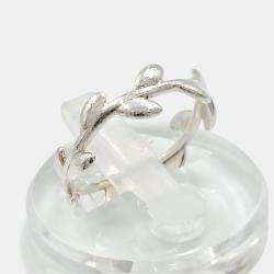 مملوكة مسبقًا Tiffany & Co. Silver Olive Leaf Ring US 7.5