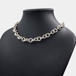 مملوكة مسبقًا قِلادة تيفاني & كو. ألماس فضي قَلب تَاج رِيتورن({'1'})