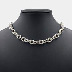 مملوكة مسبقًا قِلادة تيفاني & كو. ألماس فضي قَلب تَاج رِيتورن({'1'})