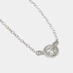 Pre Owned قلادة تيفاني & كو. بلاتين ألماس باي ذا يارد