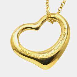 مملوكة مسبقًا قلادة تيفاني & كو. قلب مفتوح ذهب أصفر عيار 18