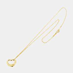 مملوكة مسبقًا قلادة تيفاني & كو. قلب مفتوح ذهب أصفر عيار 18