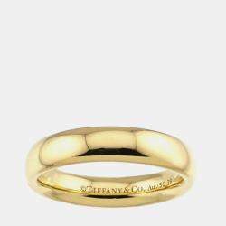مملوكة مسبقًا Tiffany & Co. 18K Yellow Gold Forever Band Ring EU 49
