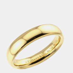 مملوكة مسبقًا Tiffany & Co. 18K Yellow Gold Forever Band Ring EU 49