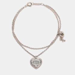 Pre Owned Tiffany & Co. Return To Tiffany Love Heart Tag Key Sterling Silver Bracelet