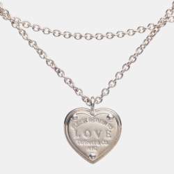 Pre Owned Tiffany & Co. Return To Tiffany Love Heart Tag Key Sterling Silver Bracelet