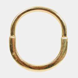 مملوكة مسبقًا Tiffany & Co. Lock 18K Yellow Gold and Diamond Ring EU 57