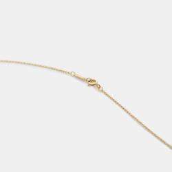 Pre Owned Tiffany & Co. Somerset 18K Yellow Gold and Diamond Pendant Necklace