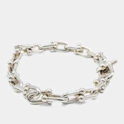 مملوكة مسبقًا Tiffany & Co. Silver Hardware Link Bracelet