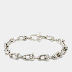 Pre Owned Tiffany & Co. Silver Hardware Link Bracelet