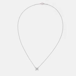 Pre Owned Tiffany & Co. Tiffany Victoria Diamond Platinum Necklace
