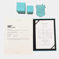 مملوكة مسبقًا Tiffany & Co. 0.91 ctw Platinum and Diamond Engagement Ring EU 55