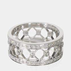 مملوكة مسبقًا Tiffany & Co. Voile Platinum Diamond Ring EU 51