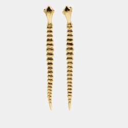 مملوكة مسبقًا Tiffany & Co. Elsa Peretti Viper 18k Yellow Gold Earrings