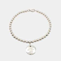 مملوكة مسبقًا سوار تيفاني & كو. خرز فضة نوط أحبك