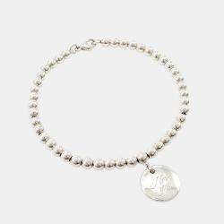 مملوكة مسبقًا سوار تيفاني & كو. خرز فضة نوط أحبك