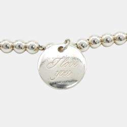 مملوكة مسبقًا سوار تيفاني & كو. خرز فضة نوط أحبك